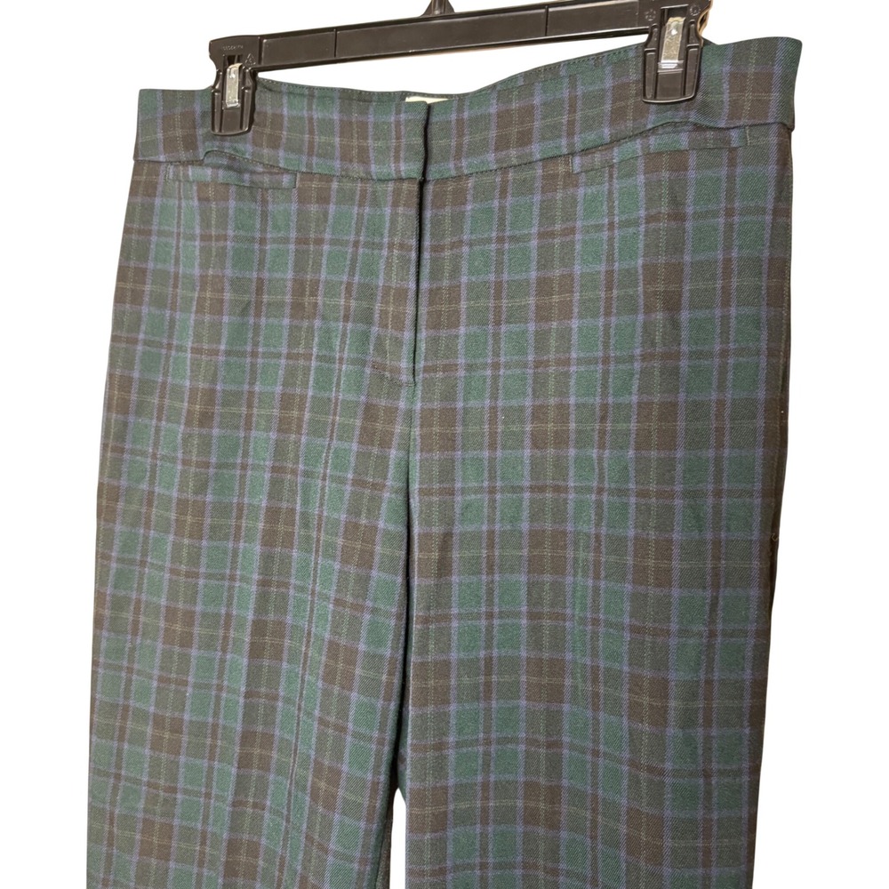 Talbots Signature Plaid Ankle Pants Womens 10 Career Preppy Business Casual - Picture 1 of 9